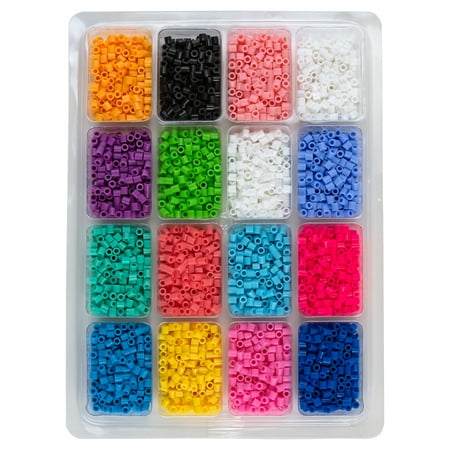 Perler 4,000 Bead Tray With Idea Book and Pegboard, Ages 6 and Up, 4003 Pieces, Kid and Adult Craft Kit