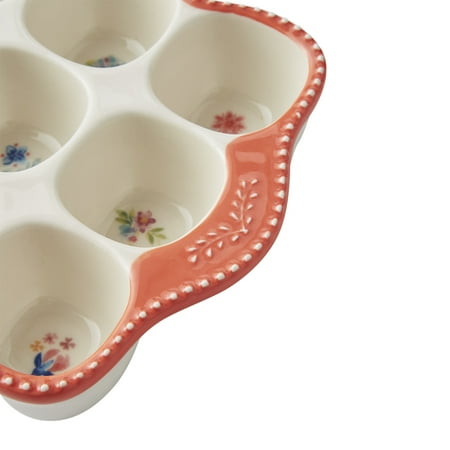 The Pioneer Woman Blooming Bouquet Stoneware Egg Holder