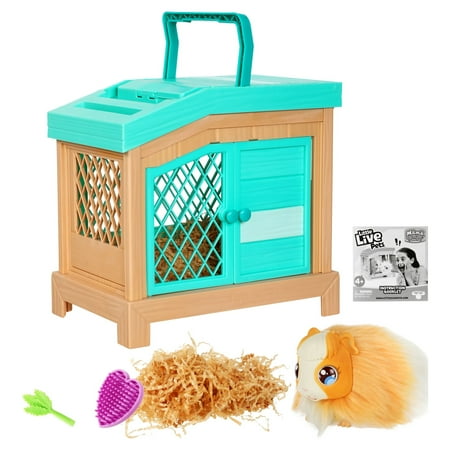 Little Live Pets, Mama Surprise, Soft, Interactive Mama Guinea Pig, 20+ Sounds & Reactions, Ages 4+, Green