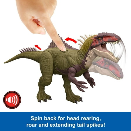 Jurassic World Chaos Theory Battle Roarin? Becklespinax Dinosaur Action Figure Toy, Rampage Strike