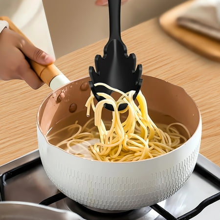 Black Silicone Cooking Utensils Set - 446?F Heat Resistant Kitchen Utensils,Turner Tongs,Spatula,Spoon,Brush,Whisk,Kitchen Utensil Gadgets Tools Set for Nonstick Cookware,Dishwasher Safe (BPA Free)