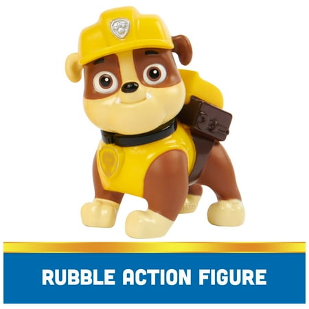 PAW Patrol, Rubble?s Bulldozer Vehicle with Figure, Toys for Kids Ages 3 and Up