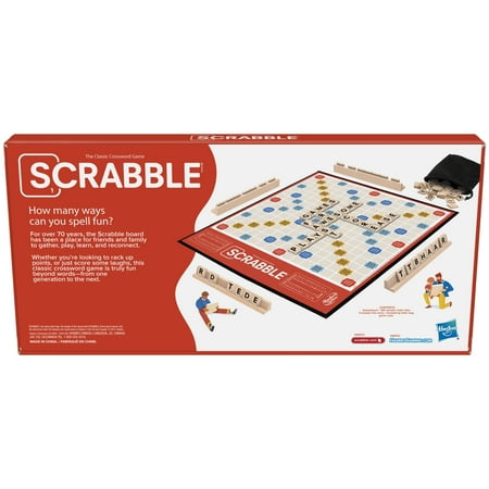 Scrabble Board Game, Fun Family Game For 2-4 Players