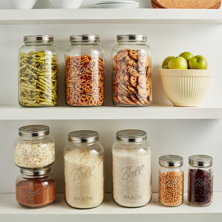 Ball Decorative Mason Jar with One Piece Stainless Steel Lid, gal. (128oz.), 1
