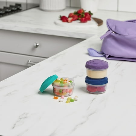 Sistema To Go Round Mini Bites 3-Pack (Colors May Vary)3.03" x 6.42",