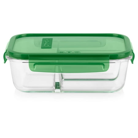 Pyrex Clear Glass Stackable Bread Food Storage Container, 3