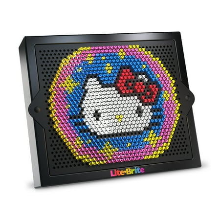 Lite-Brite Super Bright HD, Hello Kitty Edition - Create Art with Light, Enhances Creativity, Gift for Girls and Boys Ages 6+