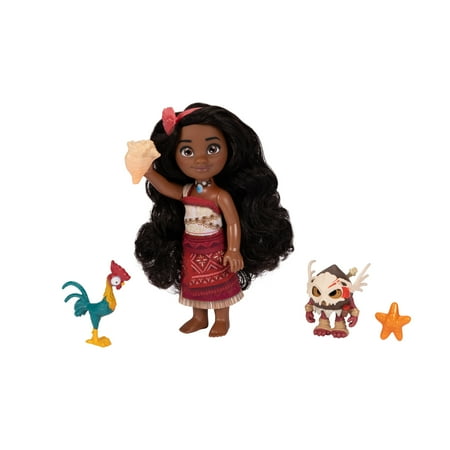 Disney's Moana 2 Adventure Petite Set 6 inch Tall Moana Doll with 2 Outfits and Accessories
