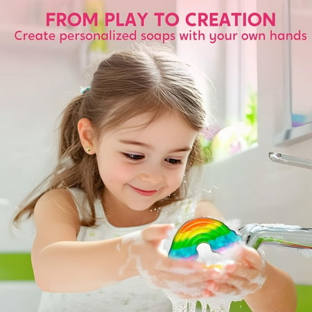 Joyfy Unicorn DIY Soap Making Kit, Includes 4 Molds & 10 Soap Bases for Creative Art Projects