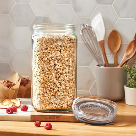 Ball? Stack & Store Half-Gallon Jar (9.9 Cup/79 oz.), Glass Storage Jar, 1/2 Gal.
