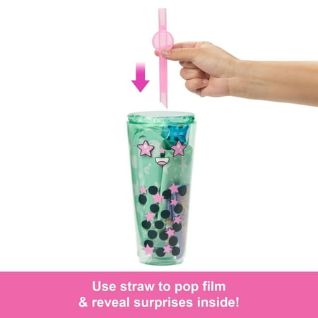 Barbie Pop Reveal Boba Tea Series Fashion Doll & Accessories Set with 8 Surprises (Styles May Vary)