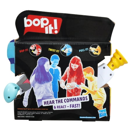 Bop It! Electronic Game for Kids, 1+ Players, Non-Candy Easter Basket Stuffers Gifts, Ages 8+