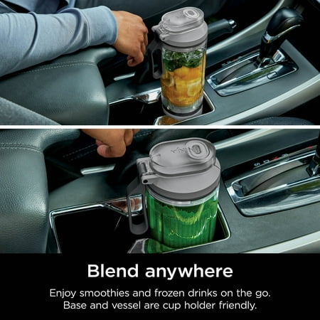 Ninja Blast MAX Personal Cordless Blender for Smoothies, Frozen Drinks, Ice Crush, 20 oz. Twist & Go Vessel, Gray