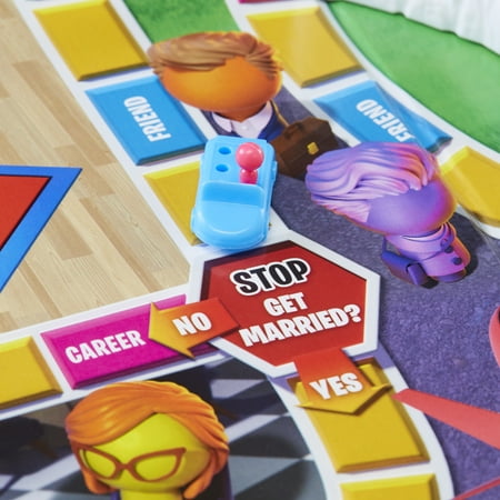 The Game of Life Game, Family Board Game, For Ages 8+, Pegs Come In 6 Colors