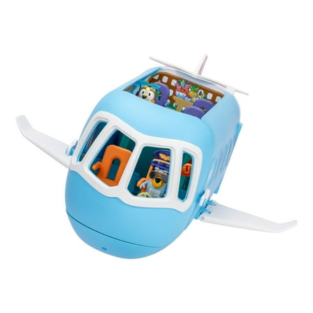 Bluey 3-in-1 Transforming Plane Playset, 25+ Sounds and Phrases, Ages 3+, Toddler Toys