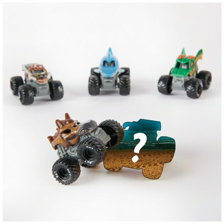 Monster Jam, 1:87 Scale Mini Truck 5-Pack with Mystery Collectible Vehicle, for Ages 3 and up