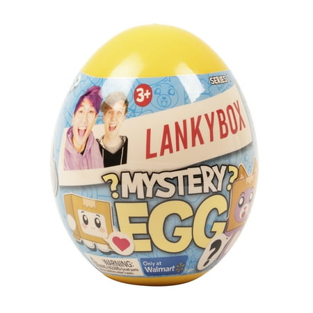 Lankybox Mystery Surprise Medium Egg Official Merchandise Ages 3 and Up WIth Figures, Vehicle, and Stickers