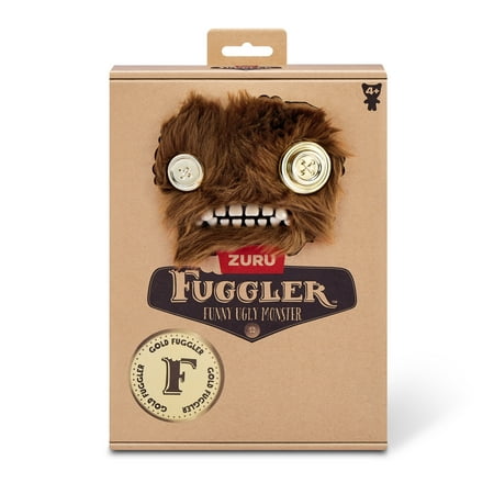 Fuggler Gold Fuggs 9 inch (Grumpy Grumps), Funny Ugly Monster Soft Plush Collectible Toy by ZURU