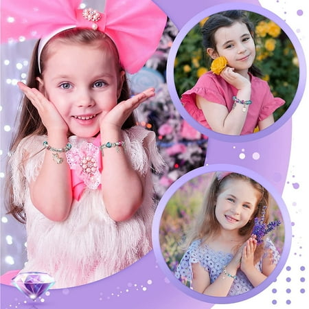 Arts and Crafts for Kids, Bracelet Making Kit Toys for Girls, Arts and Crafts Supplies for Girls Ages 4 5 6 7 8 9 Year Old