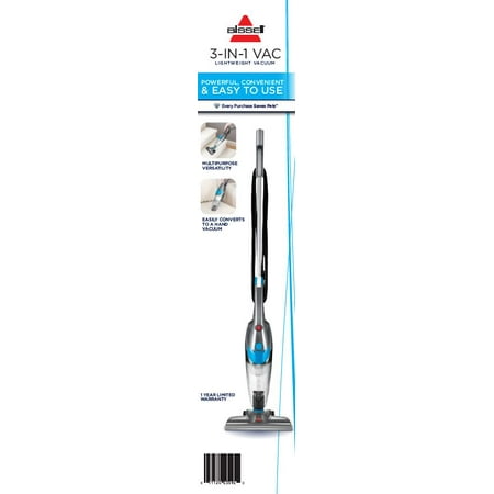 BISSELL 3-in-1 Lightweight Corded Stick Vacuum, Blue