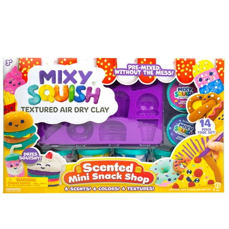 Mixy Squish Scented Mini Snack Shop, Air Dry Clay, Boys and Girl, Child, Ages 3+