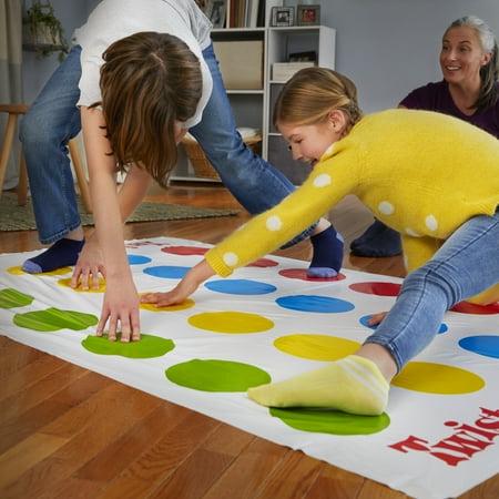 Twister Game with Spinner's Choice & Air Moves, 2+ Players, Non-Candy Easter Basket Stuffers Gifts