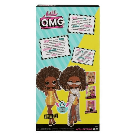 LOL Surprise OMG Royal Bee Fashion Doll with Fashions and Accessories, Ages 4+