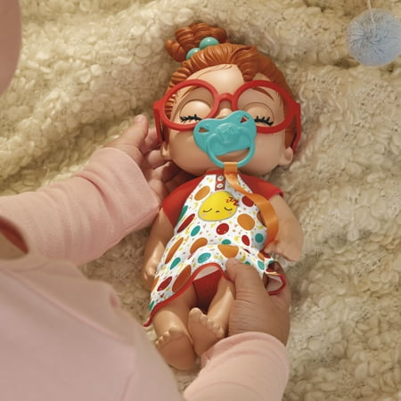 Baby Alive Lil Dreamer Dottie Doodle Red Hair Baby Doll Sleepover Toy for Girls & Boys 3+