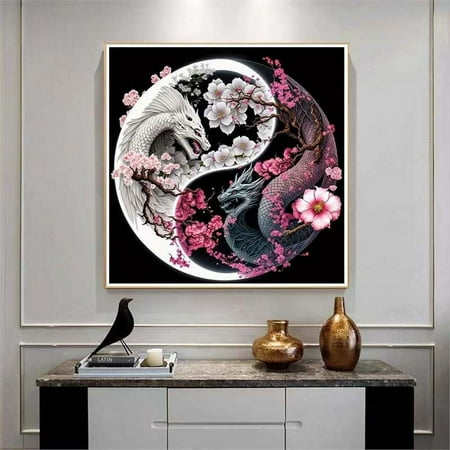 ZHUDENGXJL Taichi Dragon Diamond Painting Art Kit, Other