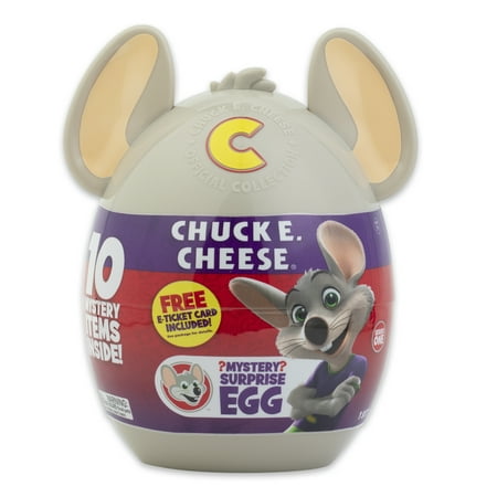 Chuck E. Cheese Mystery Egg, Collectible Figure & Accessories, E Tickets, Official Toy Merch