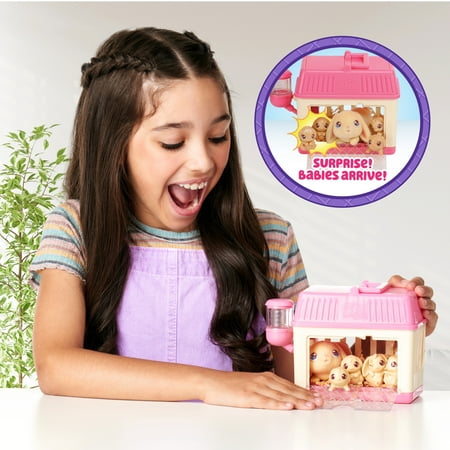 Little Live Pets - Mama Surprise Minis. Feed and Nurture a Lil' Bunny Inside Their Hutch, Ages 5+
