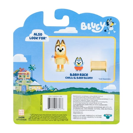 Bluey, 2-Pack Figure Set, Includes Baby Bluey, Toddler Toy