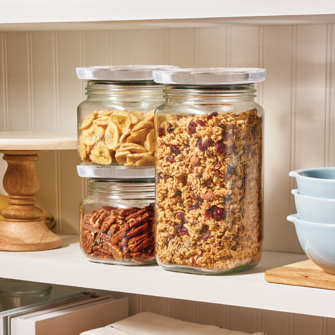 Ball? Stack & Store Quart Jar (4 Cups/32 oz.), Glass Storage Jar, 1 Qt.