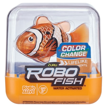 Robo Alive Electronic Interactive Fish Orange, Orange