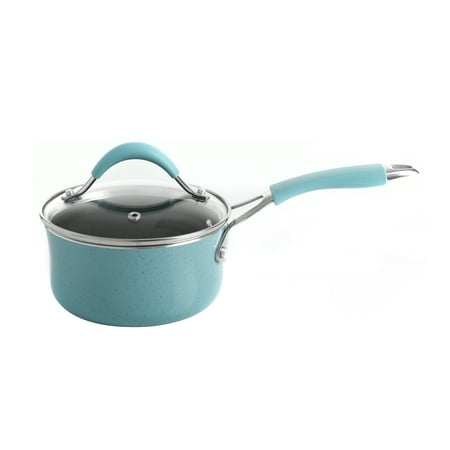 The Pioneer Woman Frontier Speckle 24-Piece Aluminum Cookware Combo Set, Turquoise, Blue