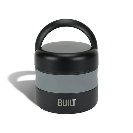 BUILT 12oz Wide Mouth Insulated Food Jar in Black
