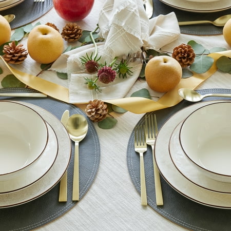 Better Homes & Gardens River 20-Piece Gold Stainless Steel Flatware Set with Handles (Service for 4)