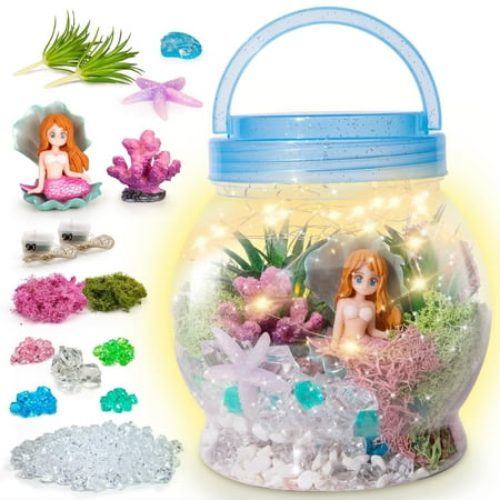 Dream Fun Girls Toys Gifts Age 5-12, Girls Craft Kits for 5 6 7 8 9 Year Old Kids Birthday Gifts Mermaid Night Light Girl Toys for Kid Child Ages 6 7 8 9 Arts and Crafts Sets for 6-12 Years