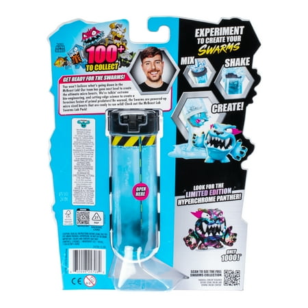 MrBeast Lab Swarms Lab 5 Pack, 1 inch Swarms Action Figures over 100 to Collect, Ages 5+