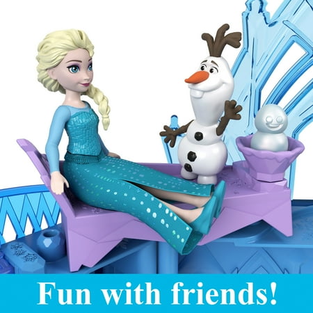 Disney Frozen Storytime Stackers Princess Elsa's Ice Palace, Doll House Playset with Small Doll, One Size