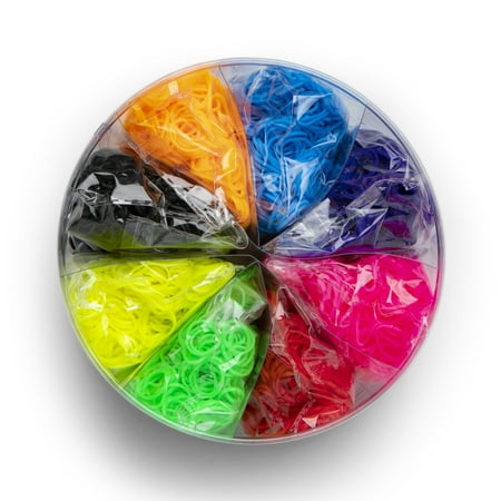 Rainbow Loom Neon Jumbo Bucket with 2X Happy Loom, 7+