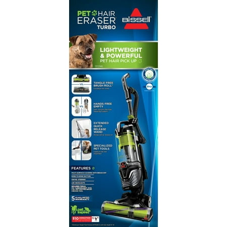 BISSELL Pet Hair Eraser Turbo Bagless Upright Vacuum, 2475