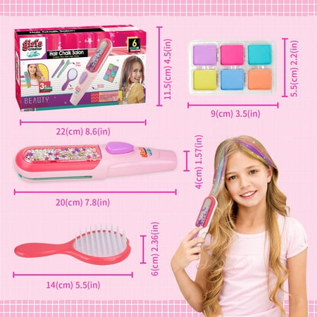 SUNNYPIG Gifts for 5 6 7 8 9 Year Old Girls Boys,Crafts Art Toy Set for 6 7 8 9 10 Year Old Kids Girls Hair Chalk Make up Toy for Girls Decorations Party Birthday Gifts