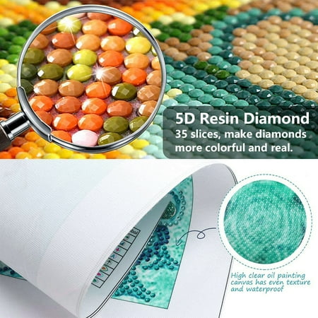 TISHIRON 5D Full Drill Diamond Art Painting Kits for Adults Kids Cat on Bookshelf DIY Round Diamond Art Painting Kit Animal Paint by Diamonds for Adults, 12x16 Inches, Other, 12" x 16"