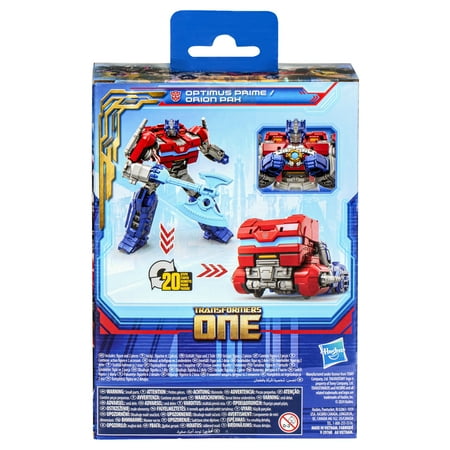 Transformers One Prime Changer Optimus Prime (Orion Pax) 5" Action Figures for Kids Age 6+
