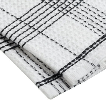 Better Homes & Gardens 4-Piece Oversized Dish Cloth Set, Rich Black