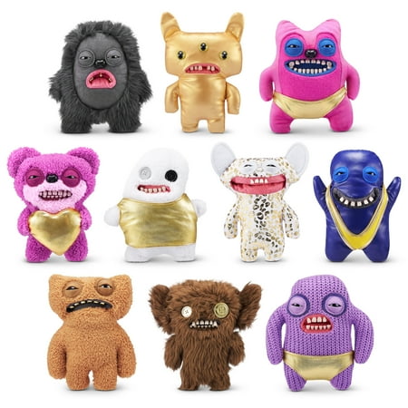 Fuggler Gold Fuggs 9 inch (Splodge), Funny Ugly Monster Soft Plush Collectible Toy by ZURU