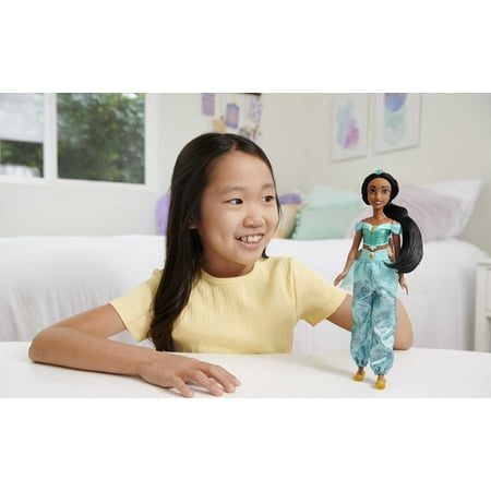 Disney Princess Jasmine 11 inch Fashion Doll with Black Hair, Brown Eyes & Tiara Accessory, One Size