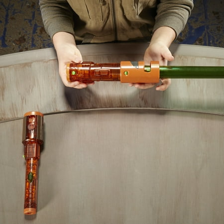 Star Wars Lightsaber Forge Kyber Core Kelnacca, Green Customizable Electronic Lightsaber