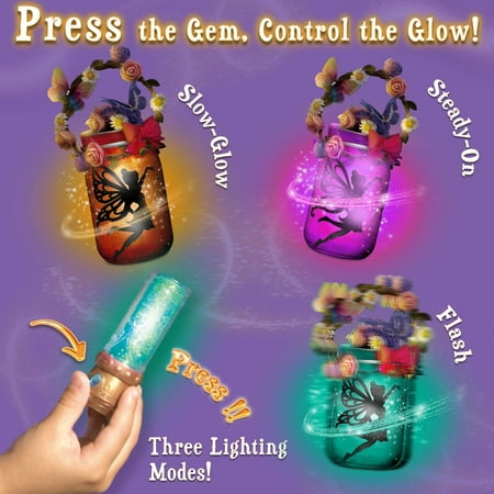 Joyfy Fairy Lantern Craft Kit, 2-in-1 Moon Lamps Arts and Crafts for Kids, Birthday Halloween Gifts for Girls Age 6 up